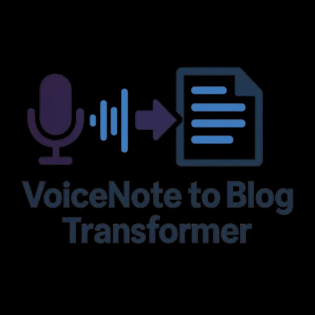 VoiceNote to Blog Transformer