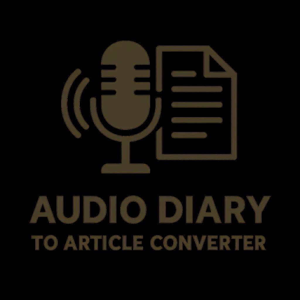 Audio Diary to Article Converter