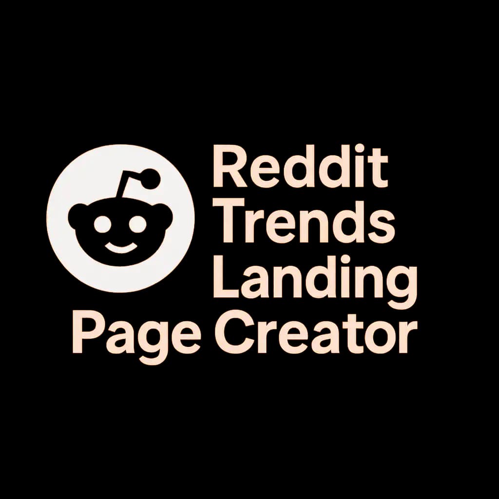 Logo for Reddit Trends Landing Page Creator